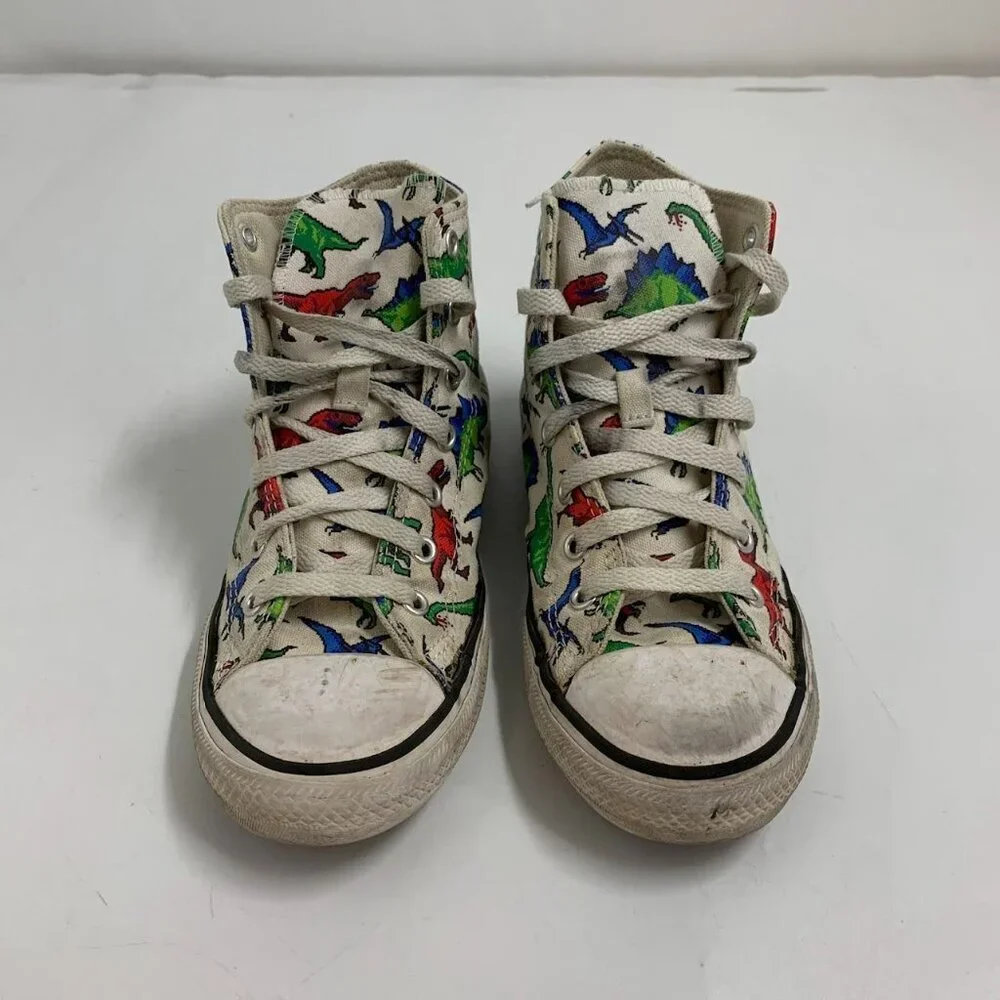 Converse Chuck Taylor Kids All Star Hi T-Rex Stegosaurus Dino‎ Sneaker Size 3